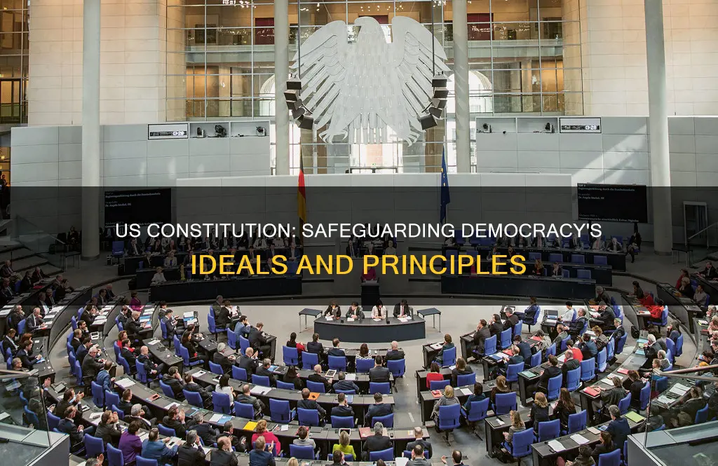 how does the us constitution protect democratic ideals