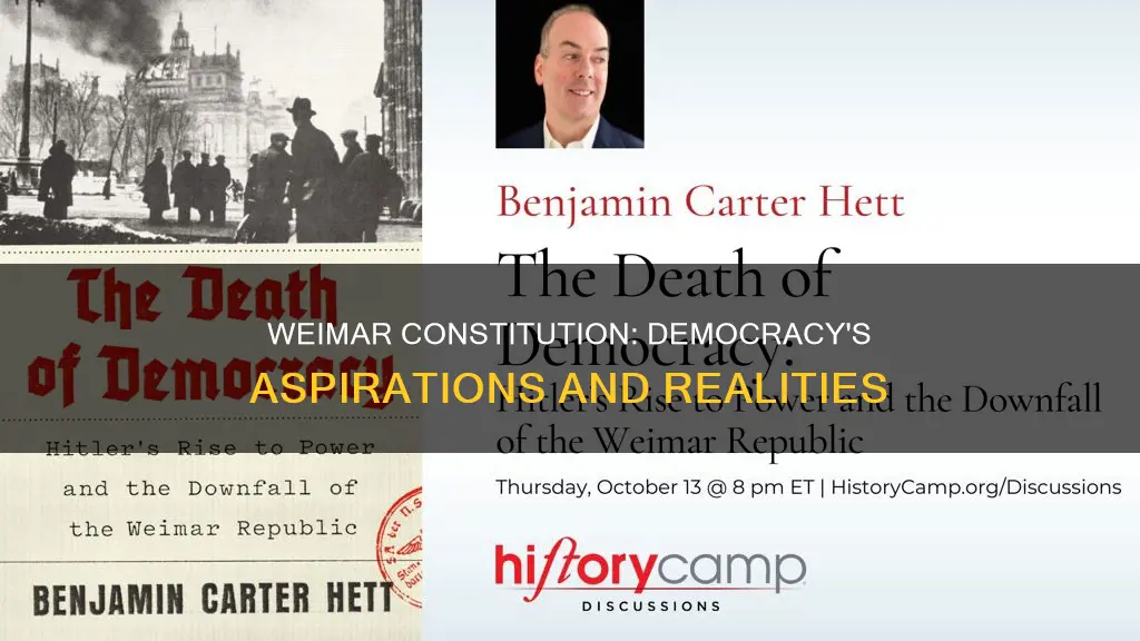 how does the weimar constitution reflect democratic aspirations