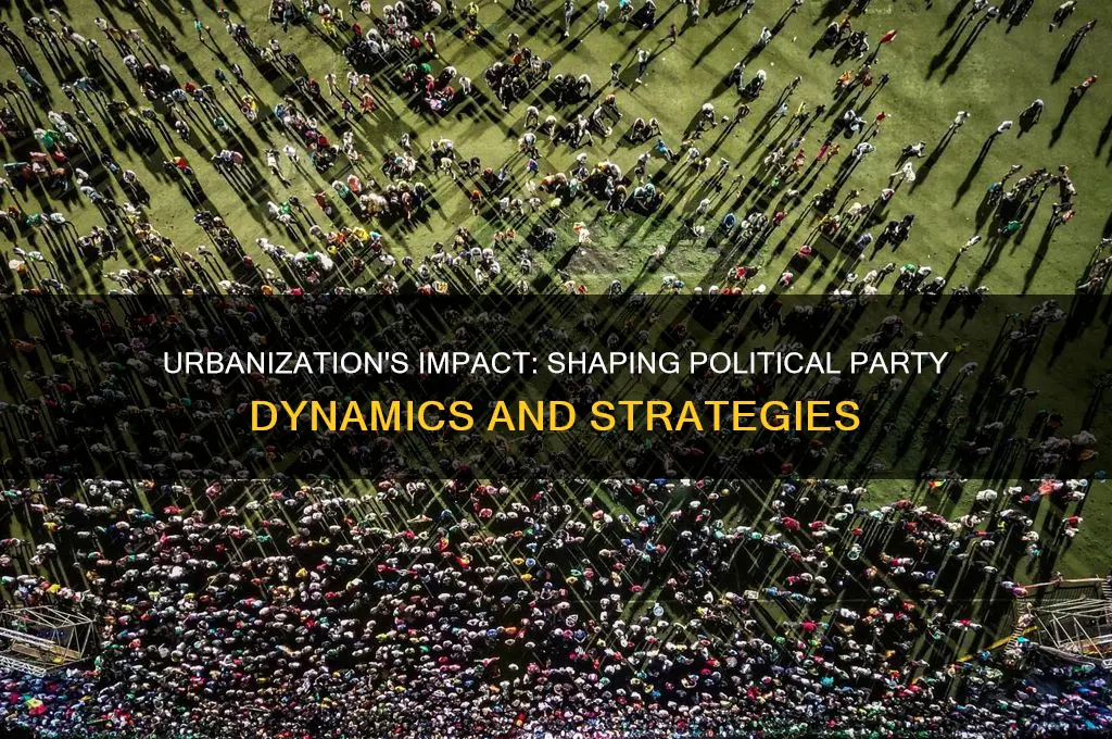 how does urbanization affect political party