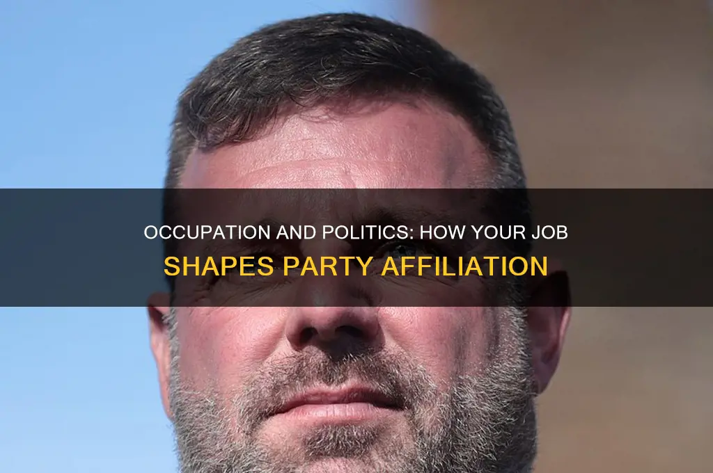 how does your occupation determine your political party