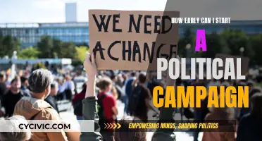 Kickstarting Political Campaigns: Timing and Early Strategies