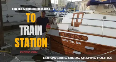 Constitution Marina to Train Station: How Far?