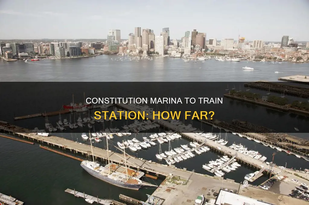 how far is constitution marina to train station