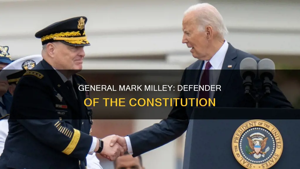 how general mark milley protected the constitution