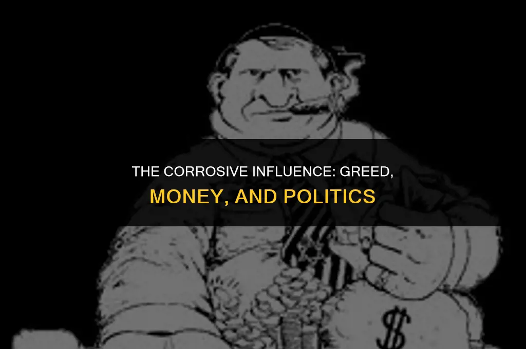 how greed and money affect politics