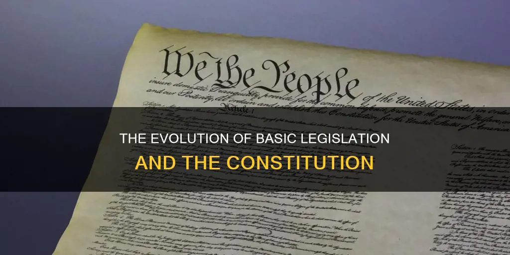 how has basic legislation added to the constitution over time