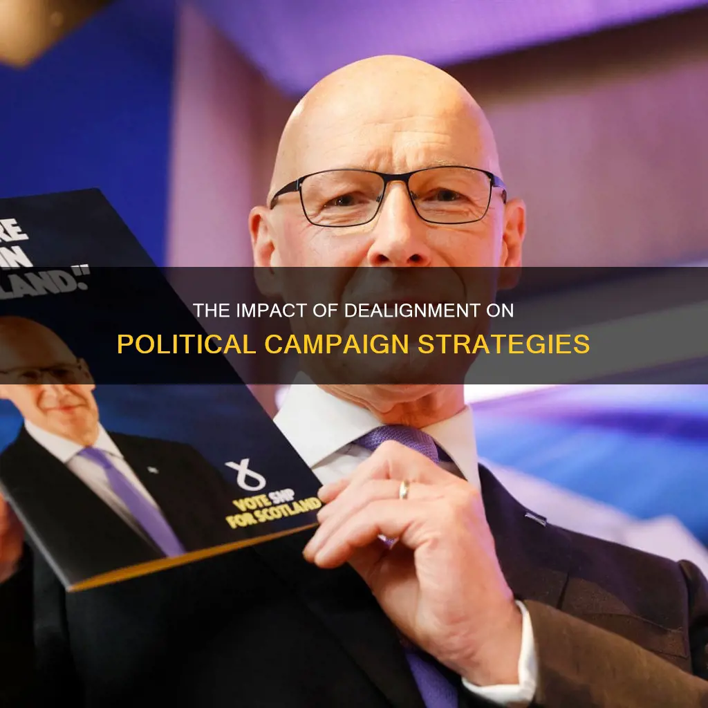 how has dealignment affected political campaigns