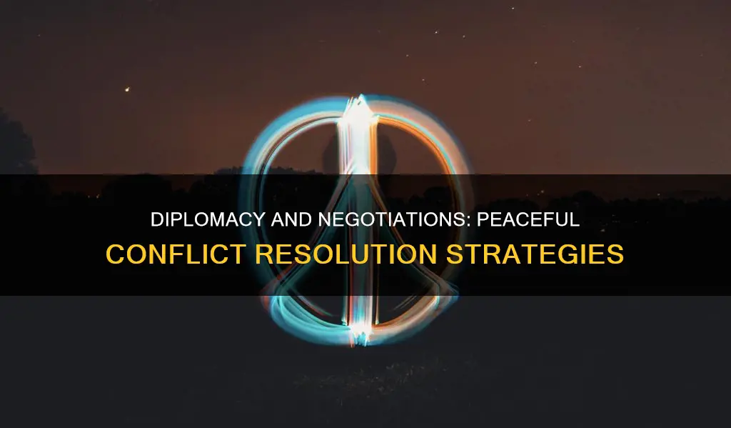 how has diplomacy and negotiations contributed to peace