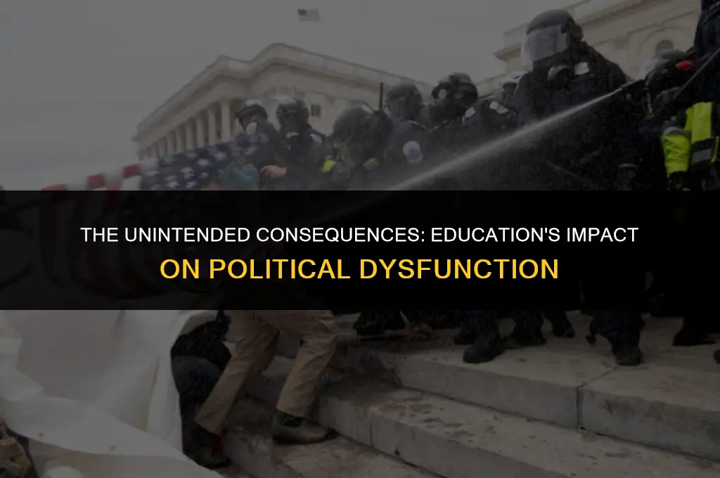 how has education negatively affected the political system