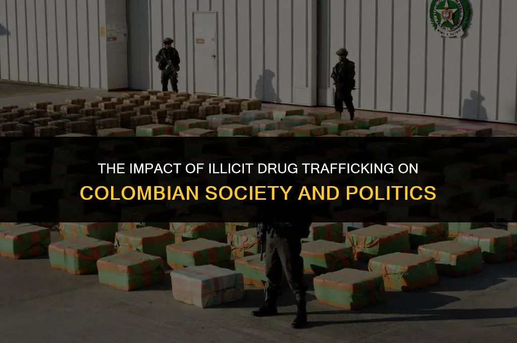 how has illicit drug trafficking affected colombian society and politics