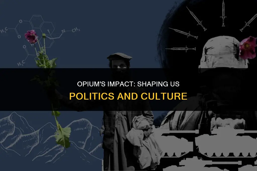 how has opium affected us politics and culture