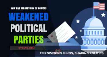 Separation of Powers: How Checks and Balances Weaken Political Parties