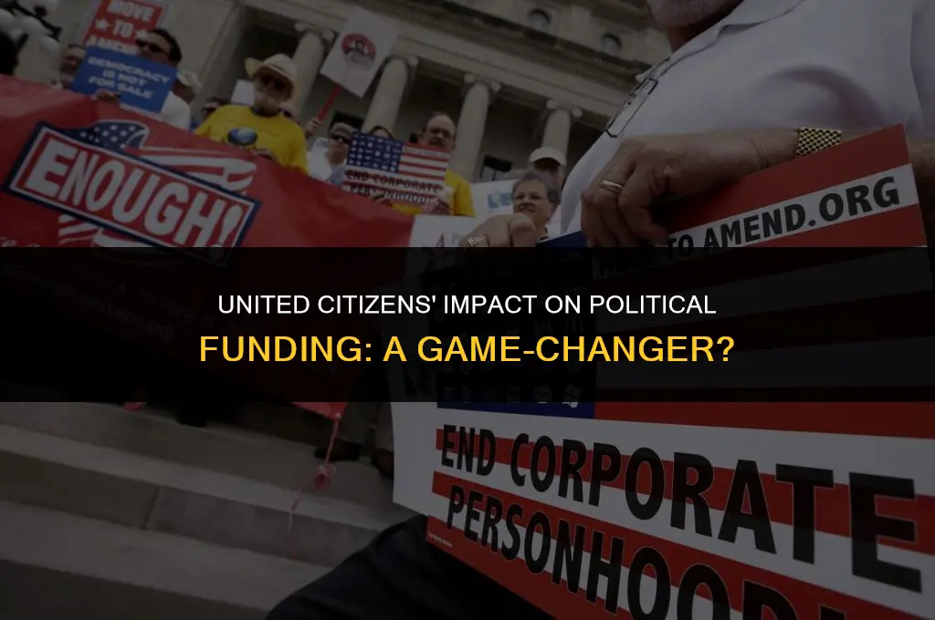 how has united citizens affected political funding