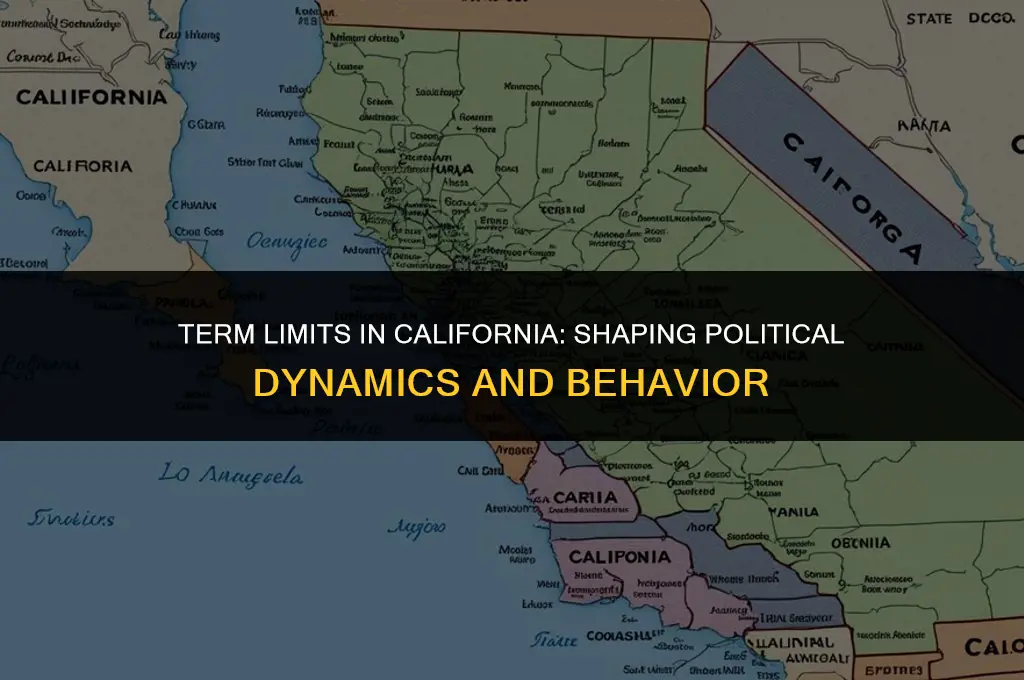 how have congressional term limits affected political behavior in california