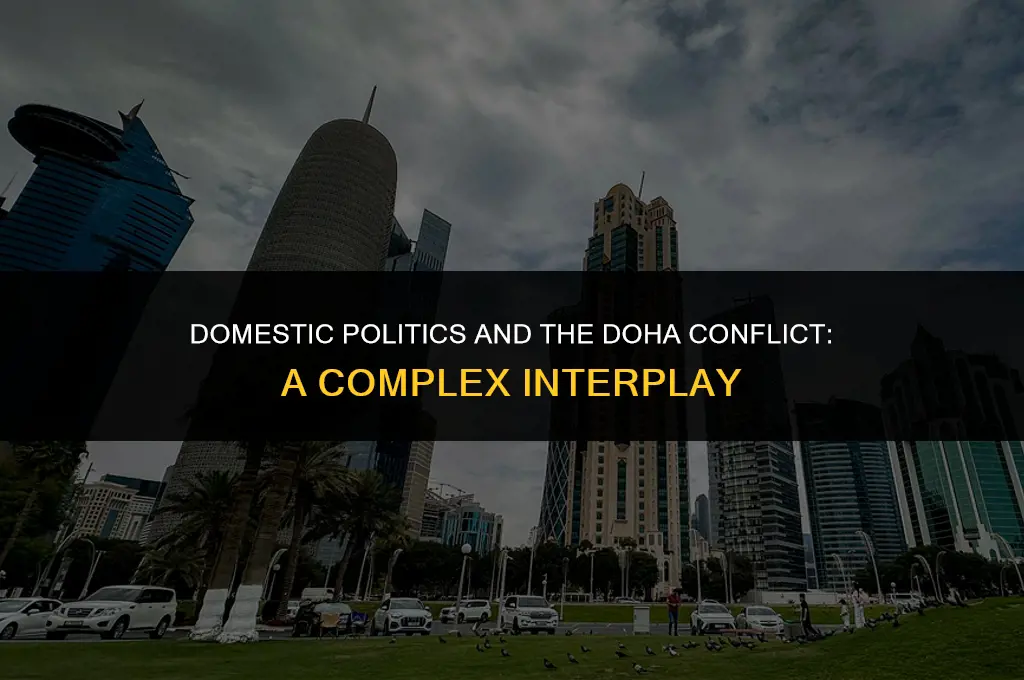 how have domestic politica affected the doha confluct