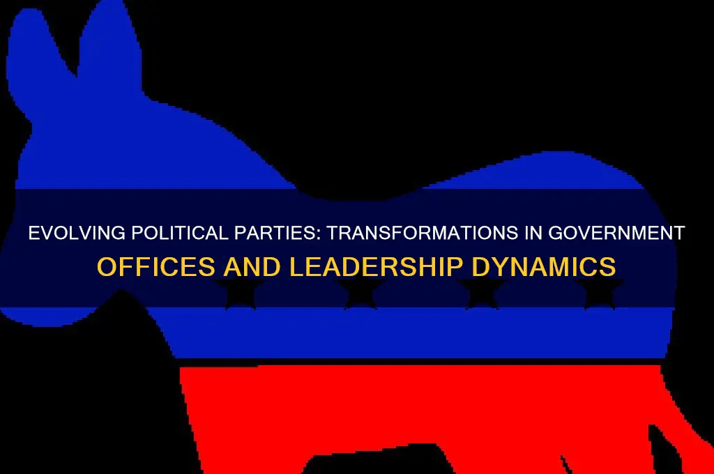 how have political parties changed in government offices