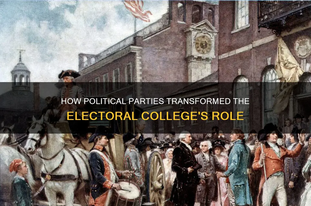 how have political parties changed the electoral college answers