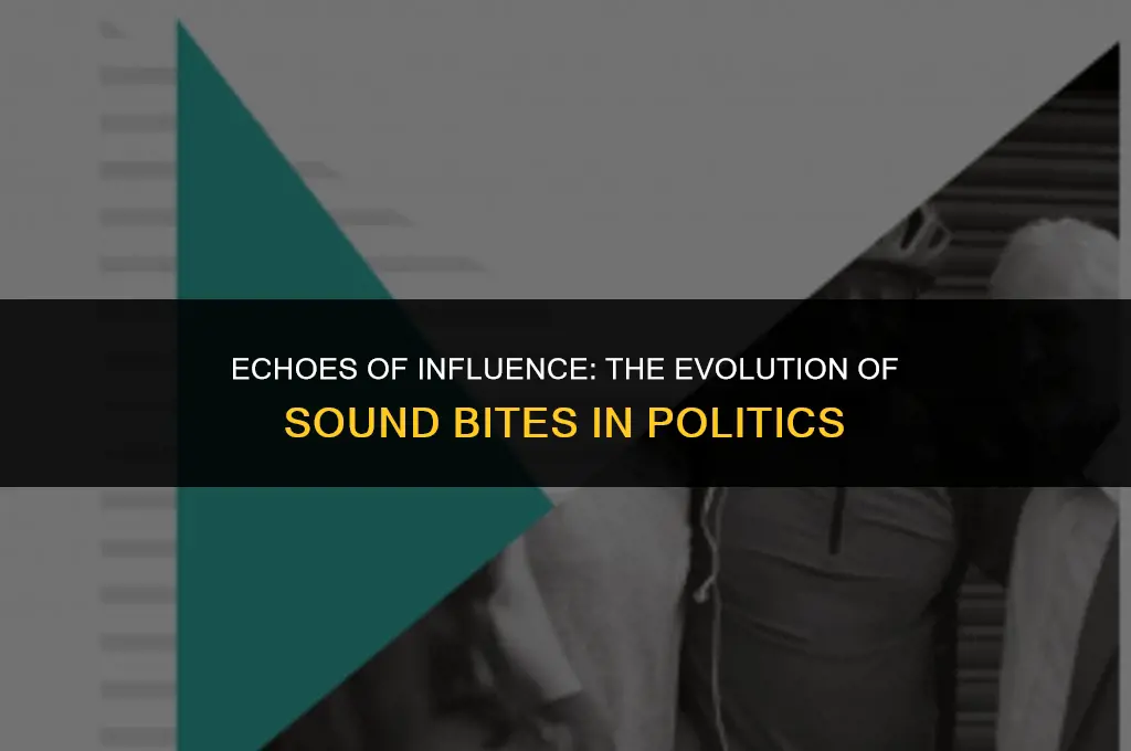 how have sound bites changed politics
