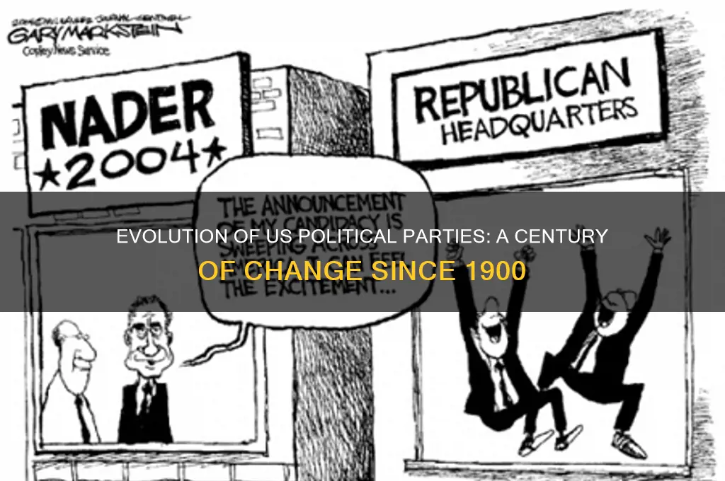 how have us political parties changed since 1900 site edu