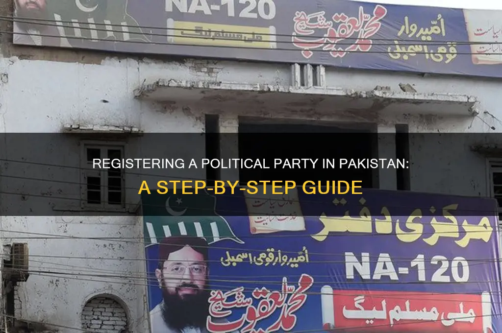 how i can register political party in pakistan