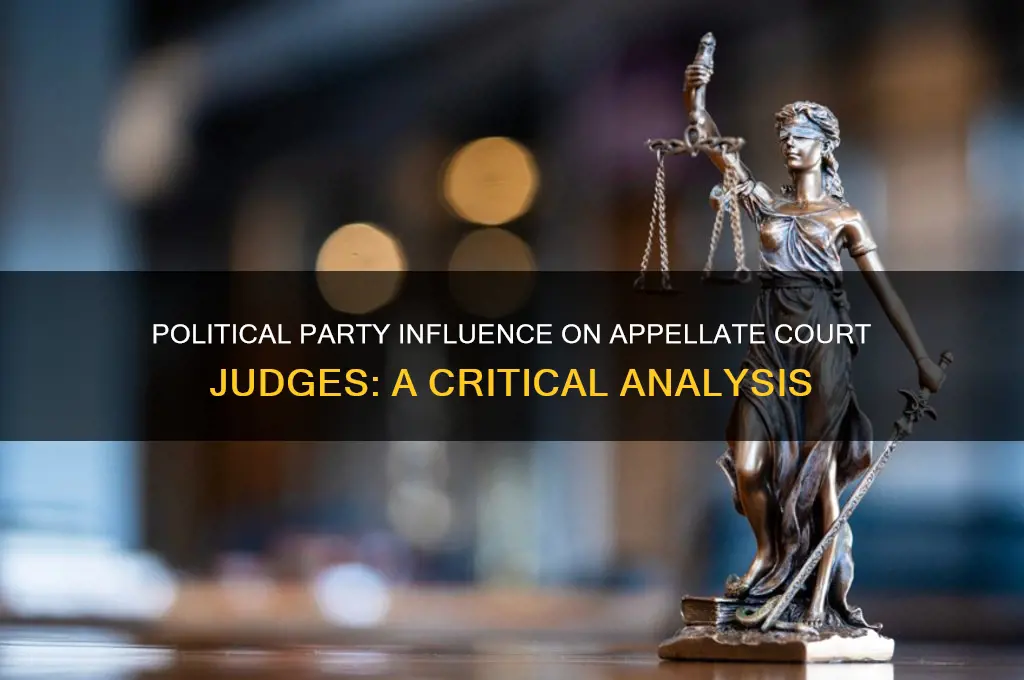 how important is political party in appellate court judges
