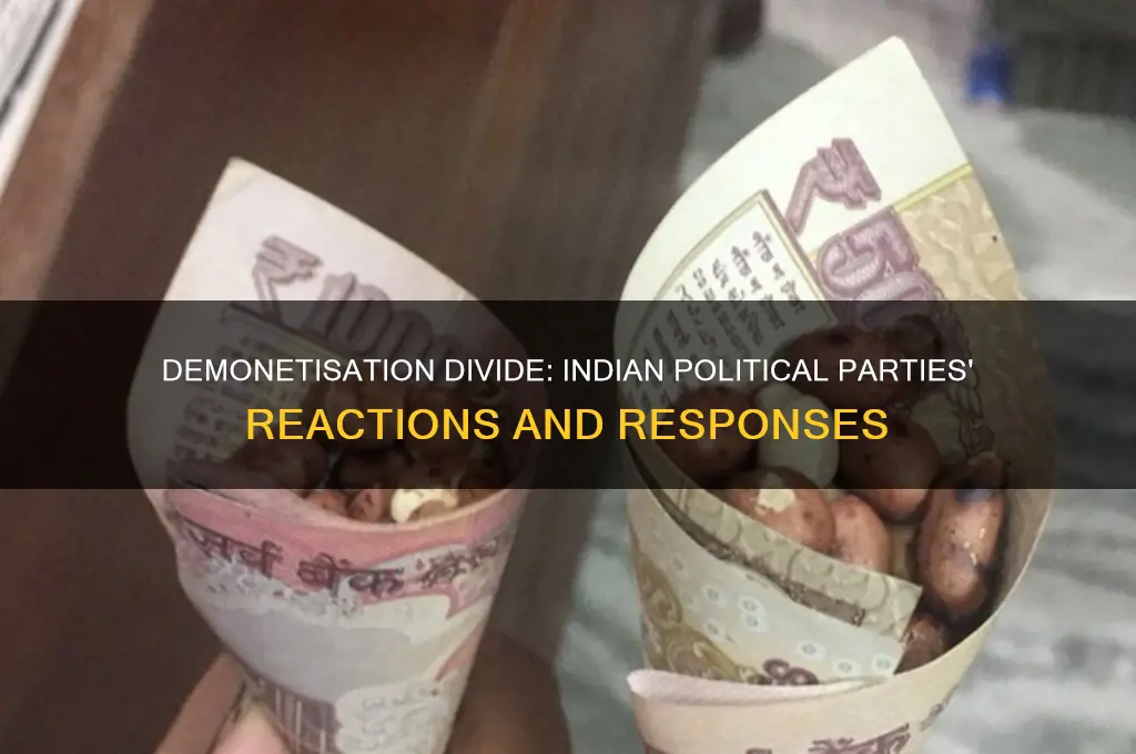 how indian political parties react to demonetisation