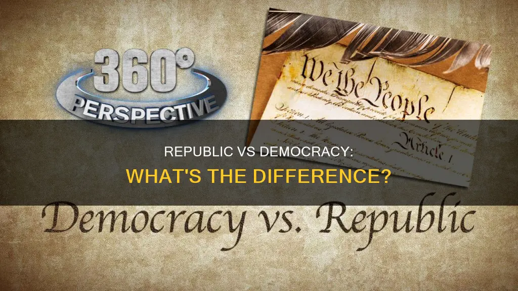 how is a constitutional republic different from a democracy