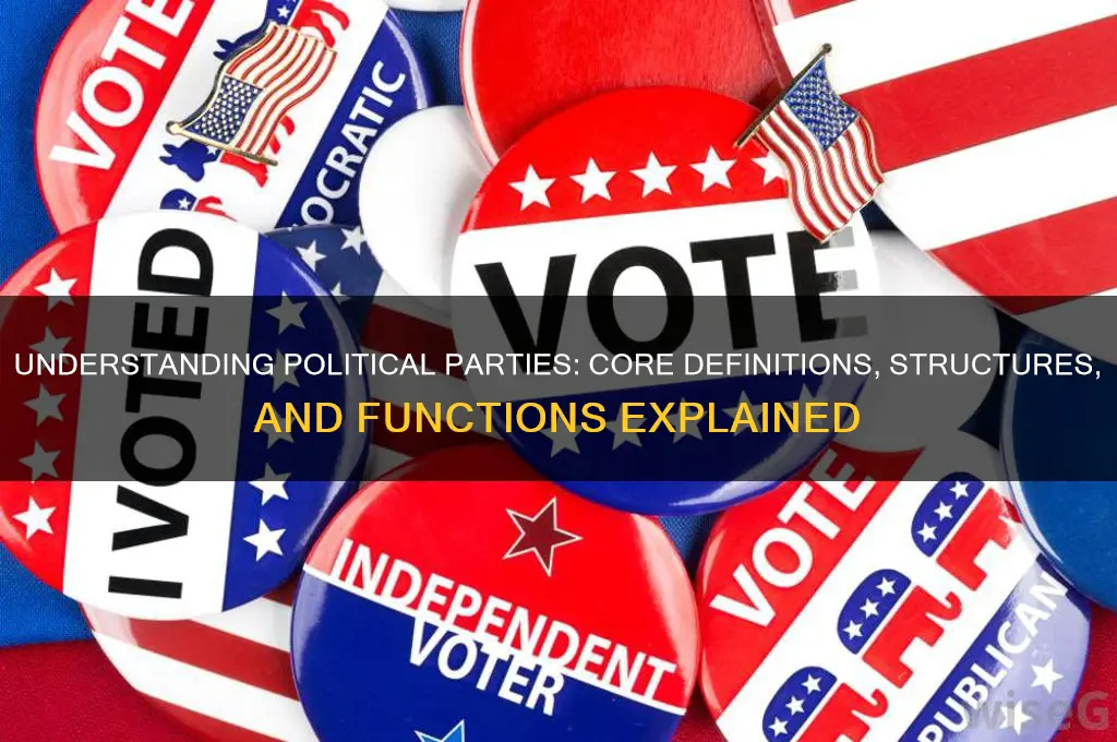 how is a political party defined