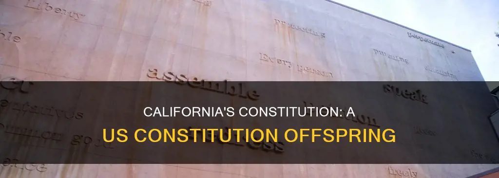 how is ca constitution related to us constitution