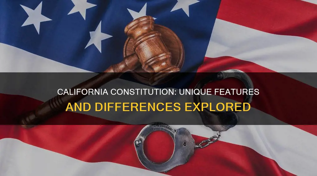 how is california constitution different from the california constitution