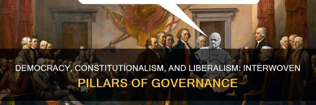 how is democracy linked with constitutionalism and liberalism