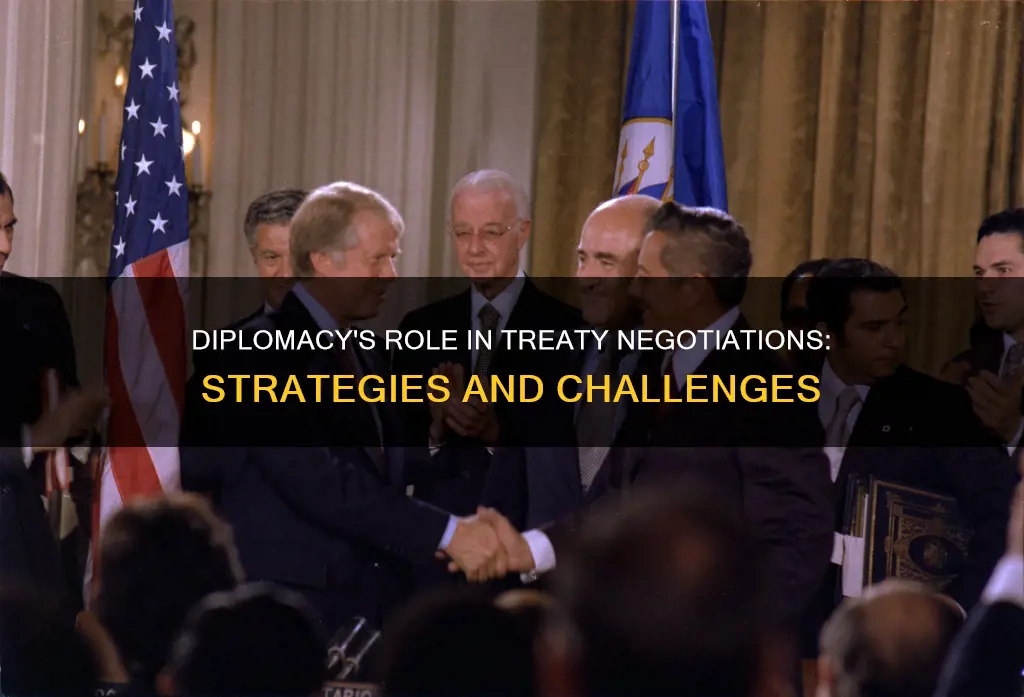 how is diplomacy used to negotiate treaties