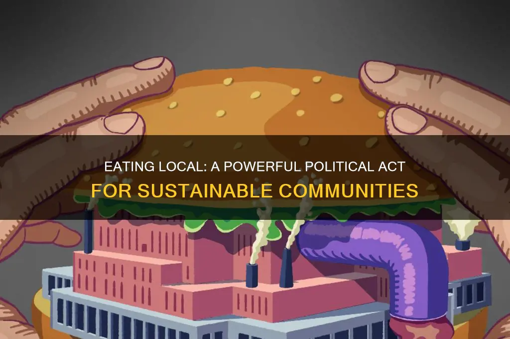how is eating local political