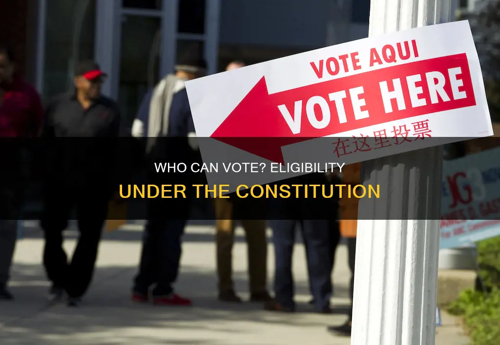 how is eligibility for voting determined under the constitution