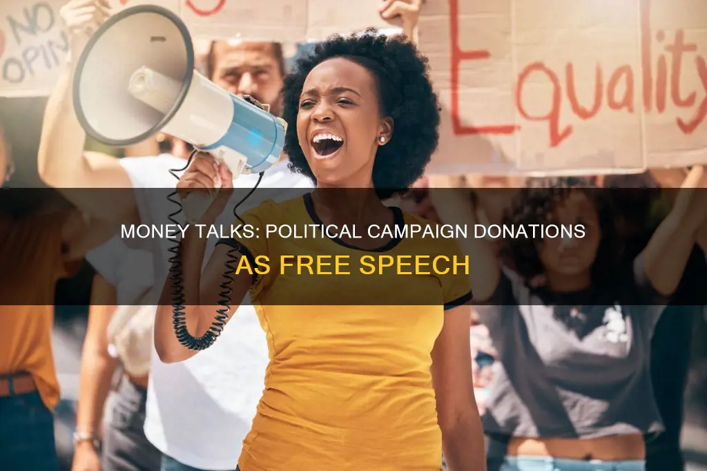 how is giving money for political campaigns free speech