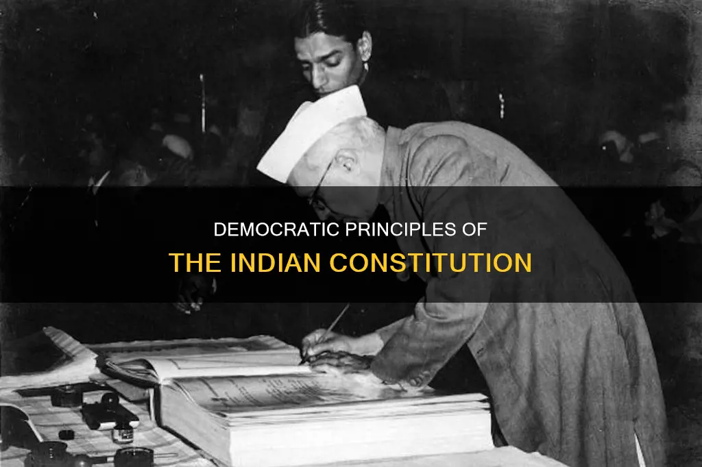 how is indian constitution democratic