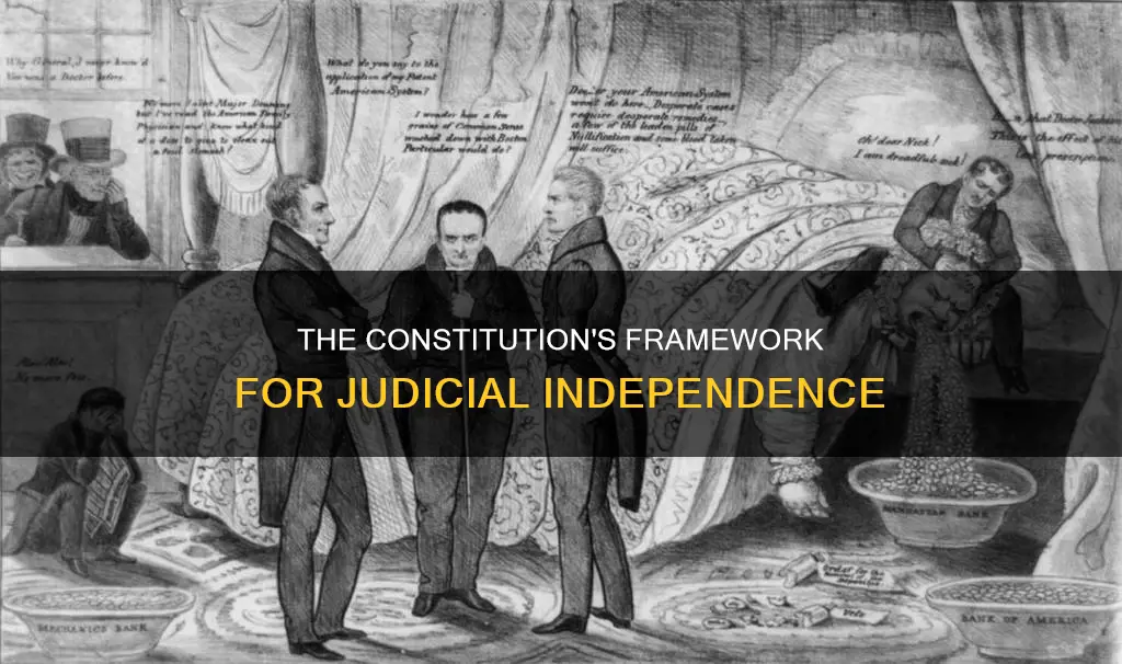 how is judicial independence established in the constitution
