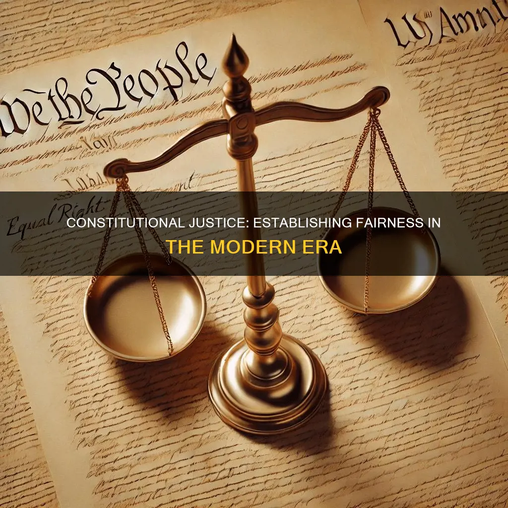how is justice established in the constitutional era