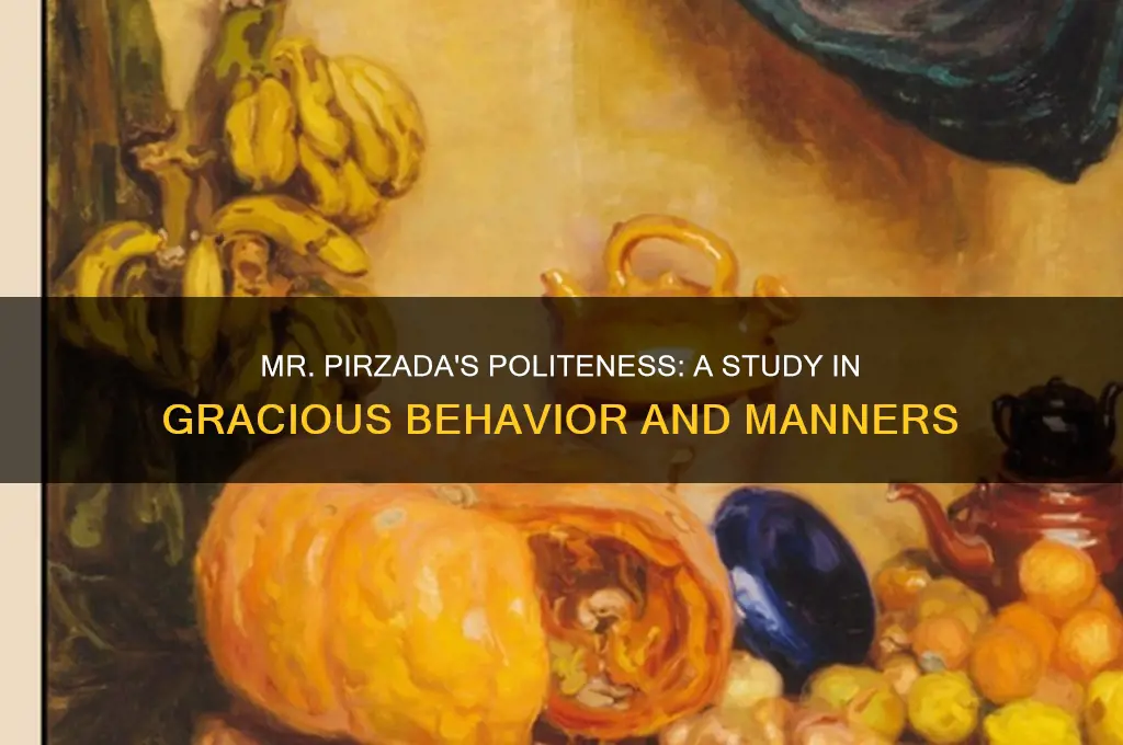 how is mr pirzada polite