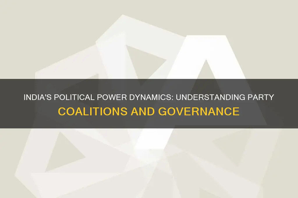 how is power shared among political parties in india