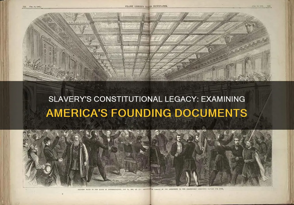 how is slavery dealt with in the constitution