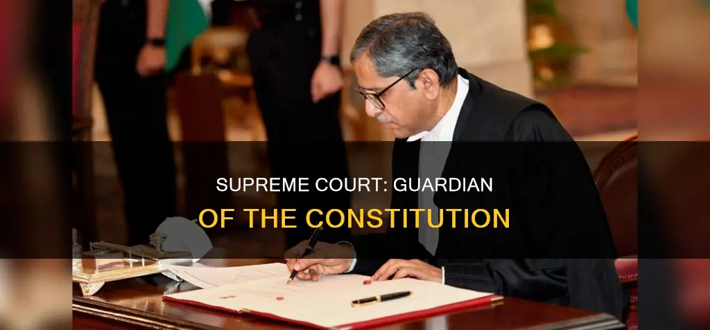 how is supreme court a custodian of constitution