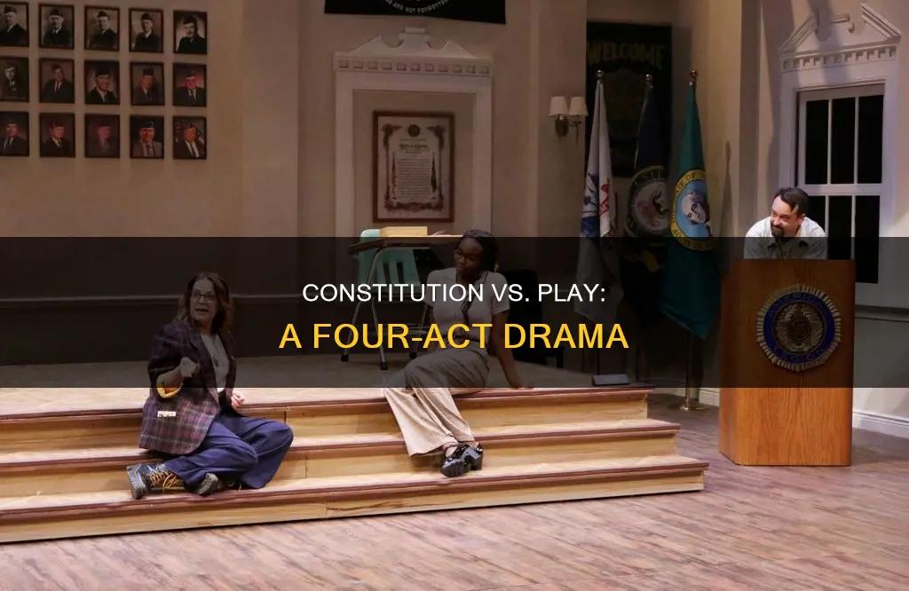 how is the constitution compare to a four act play