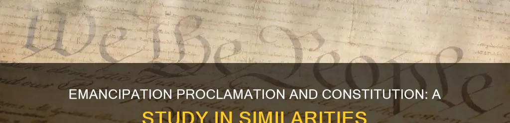 how is the emancipation proclamation like the constitution