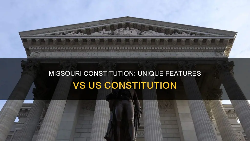 how is the missouri constitution different from the us constitution