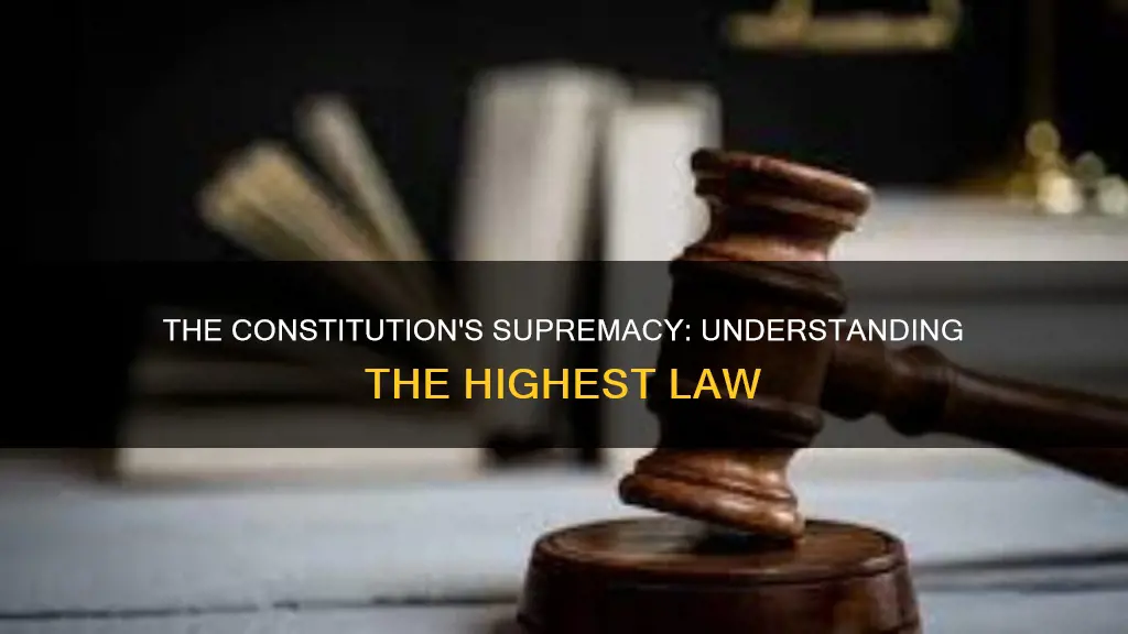 how is the supremcy of the constitution described