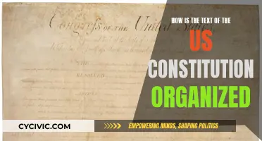 The US Constitution: A Structured Text