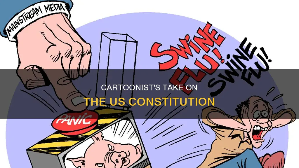 how is the us constitution portrayed in this cartoon