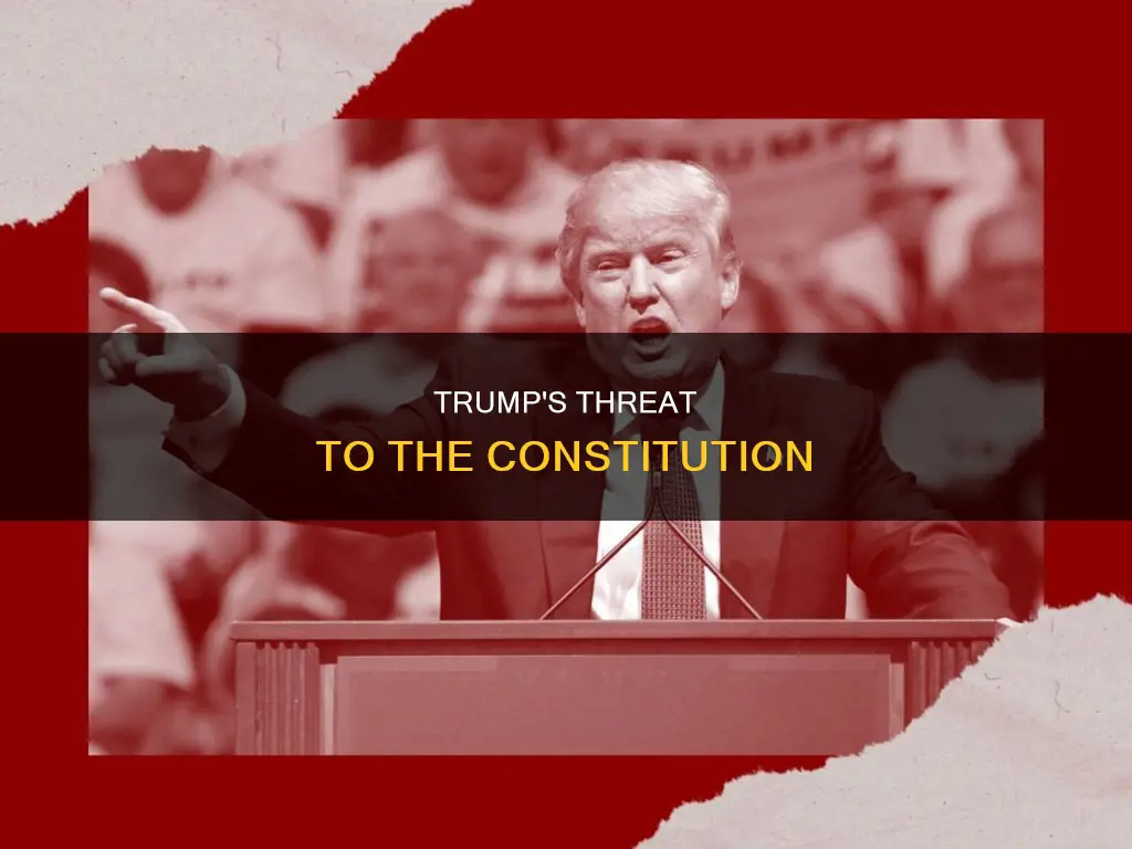how is trump a danger to the constitution