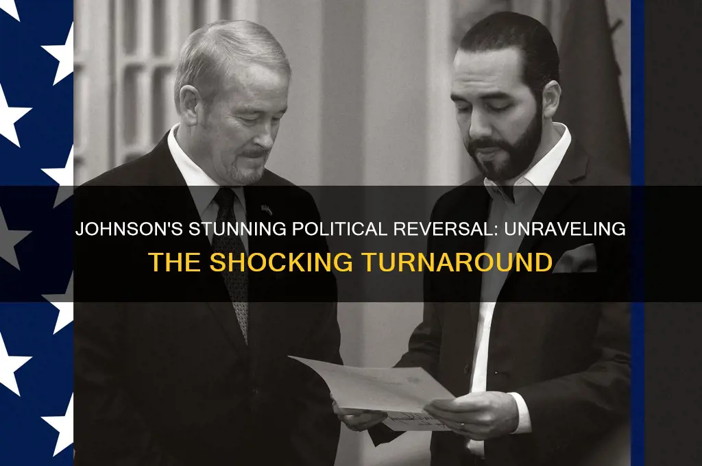 how johnson stunning political reversal